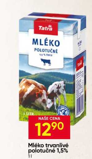 Tatra Mléko trvanlivé polotučné 1,5% 1l