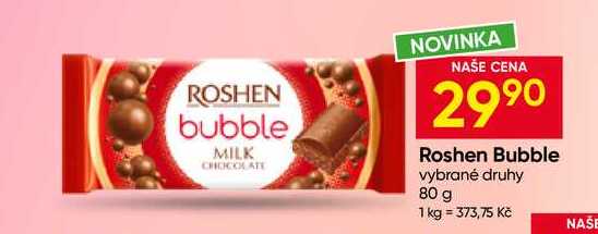 Roshen Bubble vybrané druhy 80 g