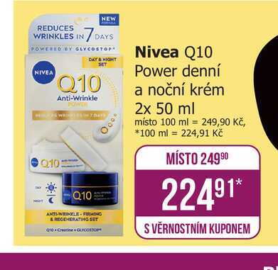 Nivea Q10 Power denní a noční krém 2x 50 ml
