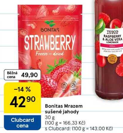 Bonitas Mrazem sušené jahody, 30 g