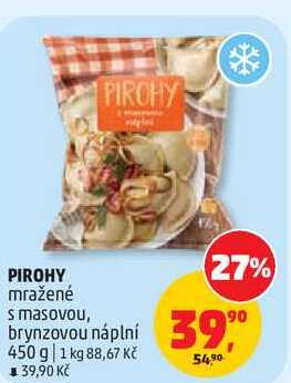 PIROHY mražené s masovou, brynzovou náplní, 450 g