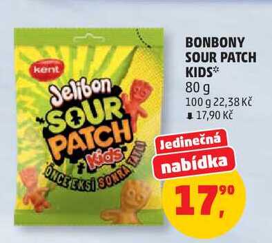 BONBONY SOUR PATCH KIDS, 80 g 
