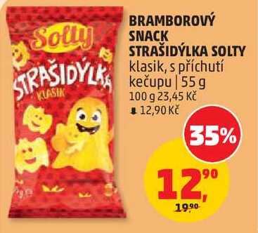 BRAMBOROVÝ SNACK STRAŠIDÝLKA SOLTY klasik, 55 g