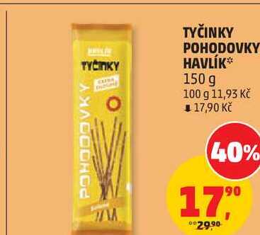 TYČINKY POHODOVKY HAVLÍK, 150 g