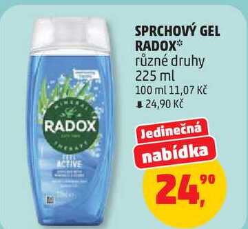 Radox sprchový gel, 225 ml