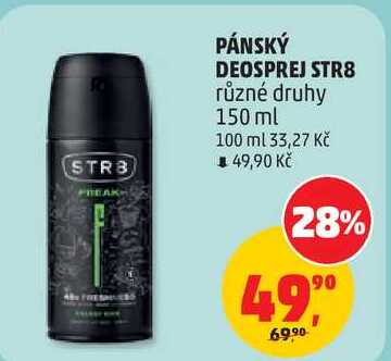 PÁNSKÝ DEOSPREJ STR8 různé druhy, 150 ml