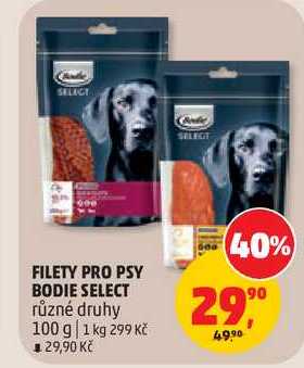 FILETY PRO PSY BODIE SELECT různé druhy, 100 g