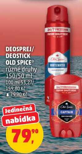 DEOSPREJ/ DEOSTICK OLD SPICE různé druhy, 150/50 ml