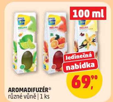 AROMADIFUZÉR různé vůně, 1 ks