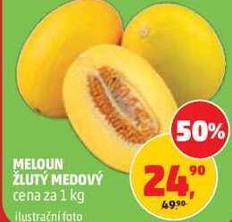 MELOUN ŽLUTÝ MEDOVÝ, 1 kg