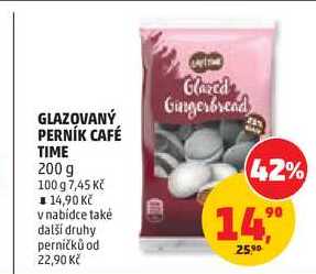 GLAZOVANÝ PERNÍK CAFÉ TIME, 200 g  