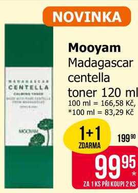 Mooyam Madagascar centella toner 120 ml 