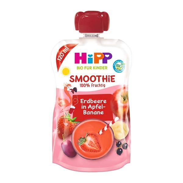 HiPP BIO Smoothie Jablko-Banán-Červené ovoce