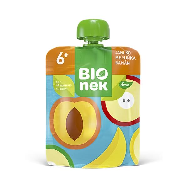 BIOnek Kapsička jablko, meruňka a banán