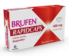 BRUFEN RAPIDCAPS 400 mg, 30 měkkých tobolek