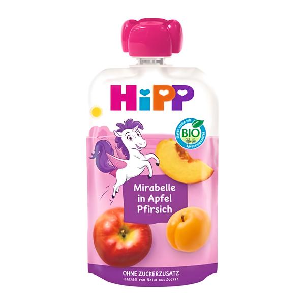 HiPP BIO Hippies Jablko-Broskev -Mirabelka