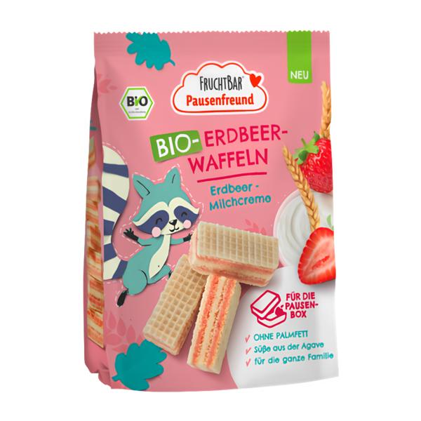Fruchtbar BIO Waflové sušenky s jahodami