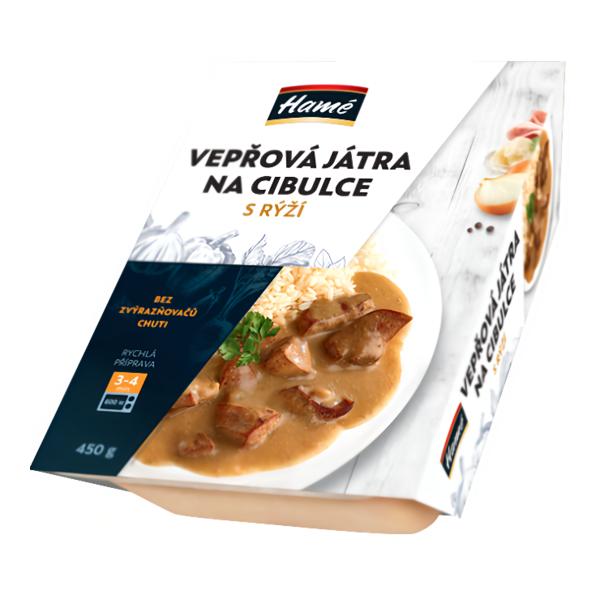 Hamé Vepřová játra s rýží