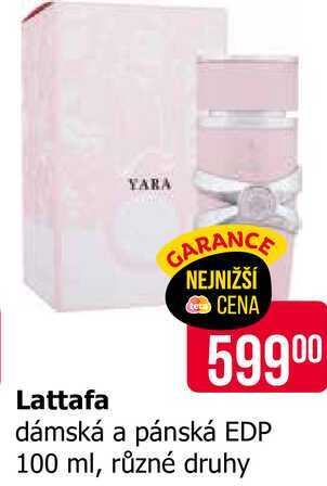 Lattafa dámská a pánská EDP 100 ml, různé druhy