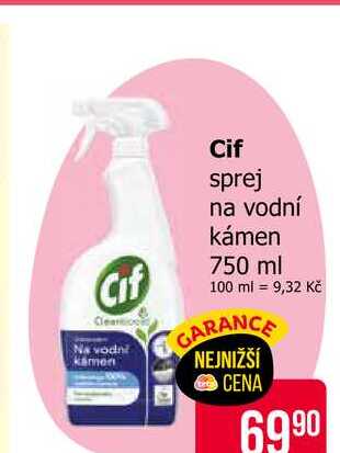 Cif sprej na vodní kámen 750 ml