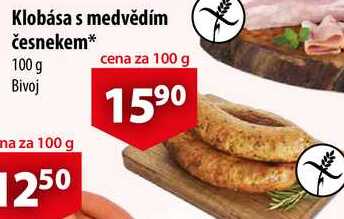 Klobása s medvědím česnekem, 100 g   