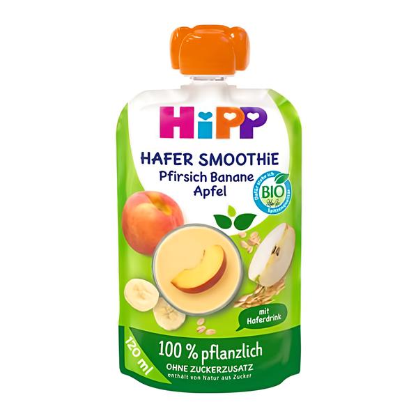 HiPP BIO Ovesné smoothie 100% rostlinné (jablko, broskev, banán)