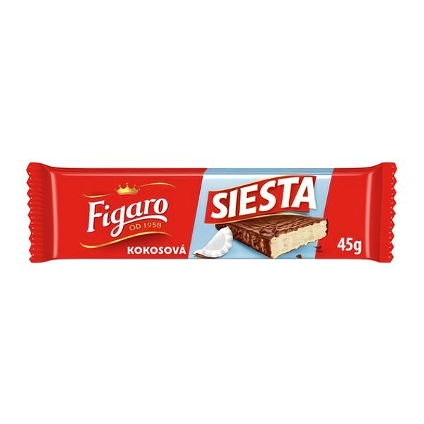 Figaro Siesta oplatka v mléčné čokoládě s náplní s kokosovou příchutí