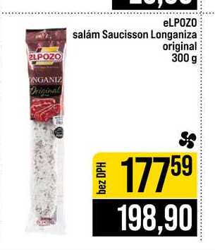 eLPOZO salám Saucisson Longaniza original 300 g