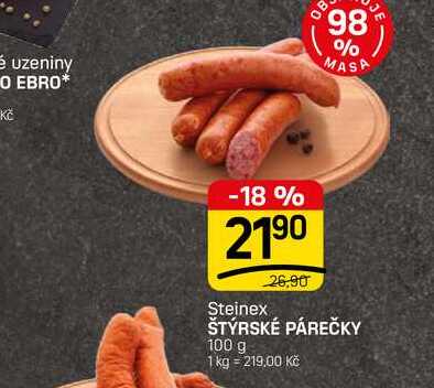 ŠTÝRSKÉ PÁREČKY 100 g