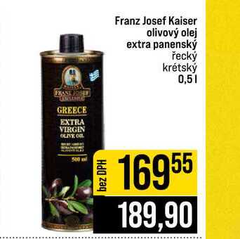 Franz Josef Kaiser olivový olej extra panenský řecký krétský 0,5l