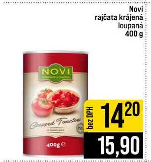 Novi rajčata krájená loupaná 400 g