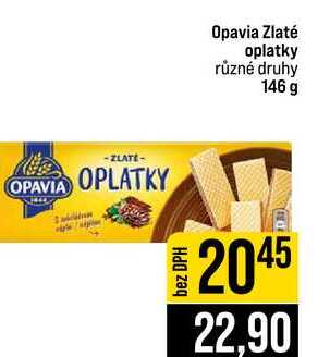 Opavia Zlaté oplatky různé druhy 146 g