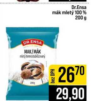 Dr.Ensa mák mletý 100% 200 g
