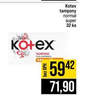 Kotex tampony normal super 32 ks