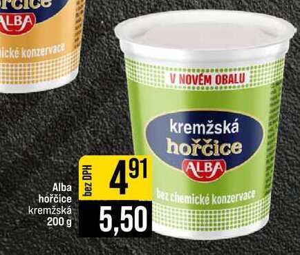 Alba hořčice kremžská 200 g