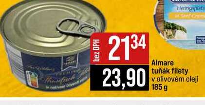 Almare tuňák filety v olivovém oleji 185 g