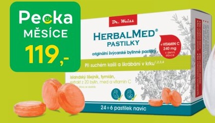 HERBALMED® Dr. Weiss 24+6 pastilek