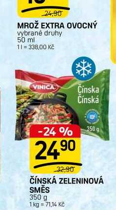 ČÍNSKÁ ZELENINOVÁ SMĚS 350 g