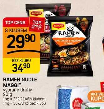 RAMEN NUDLE MAGGI* vybrané druhy 90 g