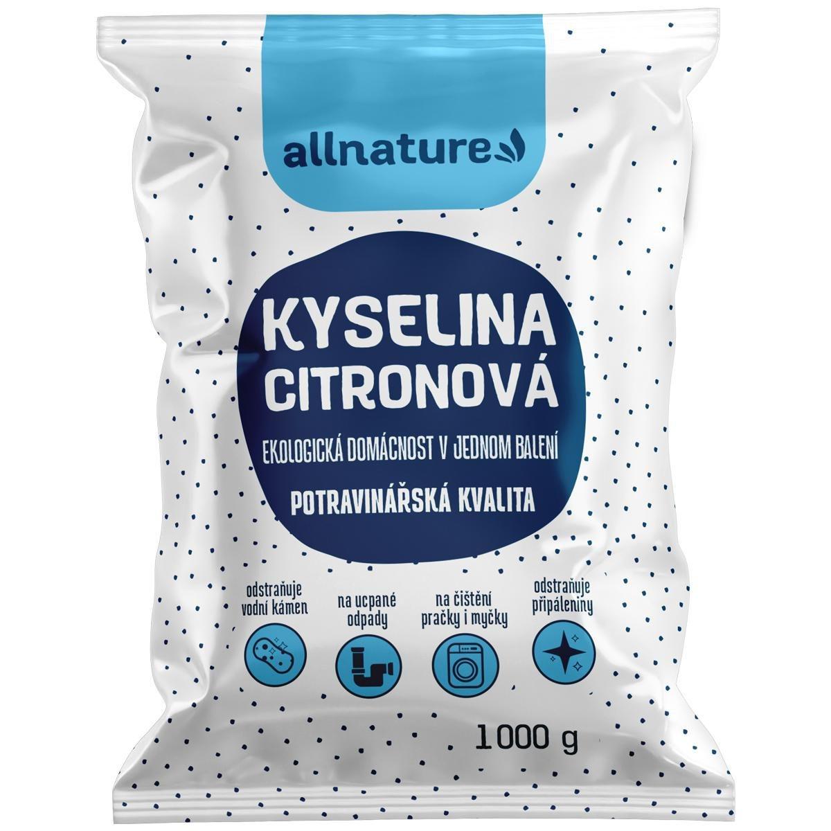 Allnature Kyselina citronová, 1 kg