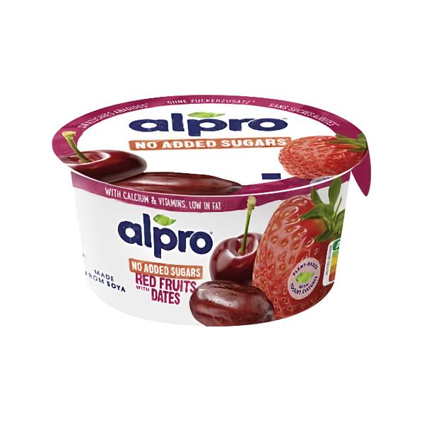Alpro Sójový dezert třešně-jahody-datle bez přidaného cukru