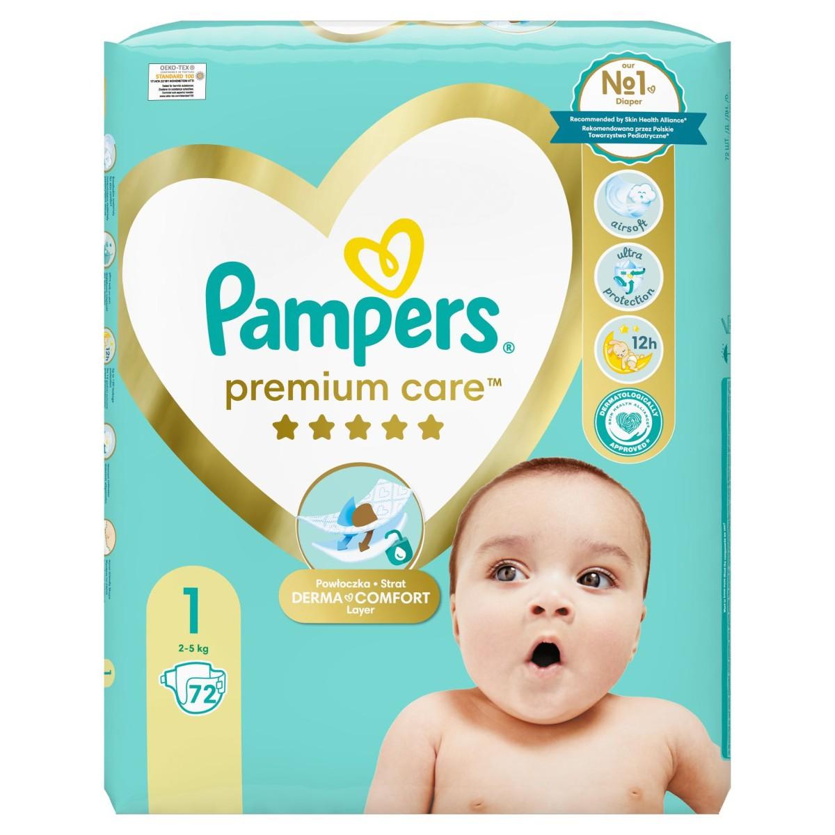Pampers Premium Care, 72 KS
