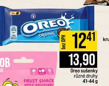 Oreo sušenky různé druhy 41-44 g