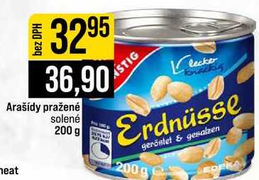 Arašídy pražené solené 200 g