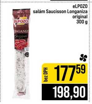 eLPOZO salám Saucisson Longaniza original 300 g