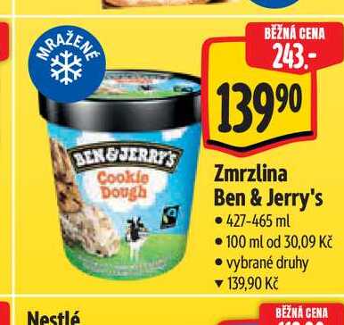 Zmrzlina Ben & Jerry's 427-465 ml