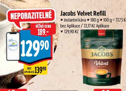  Jacobs Velvet Refill  180 g