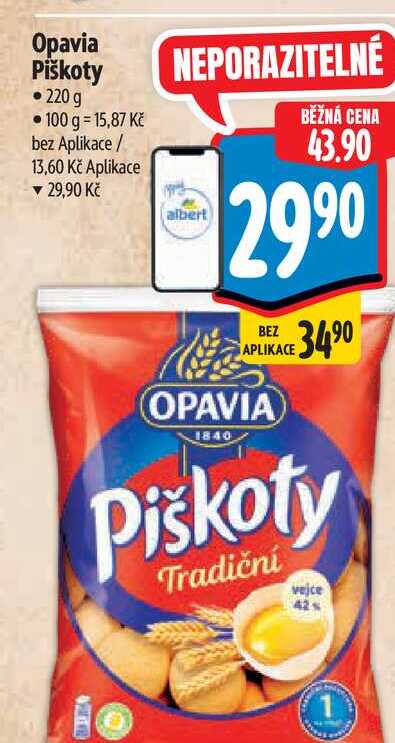 Opavia Piškoty 220 g
