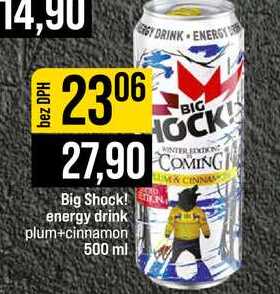 Big Shock! energy drink plum+cinnamon 500 ml