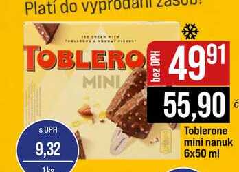 Toblerone mini nanuk 6x50 ml 